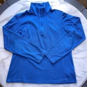 Columbia Women's Blue 1/4 Zip Pullover Sweater